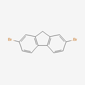 2,7-Dibromo-9H-fluorene chemical structure (CAS 16433-88-8)