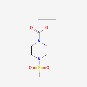 tert-Butyl 4-(methylsulfonyl)piperazine-1-carboxylate chemical structure (CAS 164331-38-8)