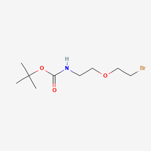 tert-Butyl (2-(2-bromoethoxy)ethyl)carbamate chemical structure (CAS 164332-88-1)