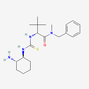 (R)-2-(3-((1S,2S)-2-Aminocyclohexyl)thioureido)-N-benzyl-N,3,3-trimethylbutanamide chemical structure (CAS 1643699-22-2)