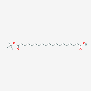 19-(tert-Butoxy)-19-oxononadecanoic acid chemical structure (CAS 1643852-37-2)