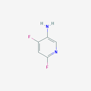 4,6-Difluoropyridin-3-amine chemical structure (CAS 1643855-24-6)
