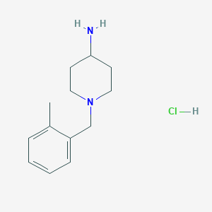 1-(2-Methylbenzyl)piperidin-4-amine hydrochloride chemical structure (CAS 164393-34-4)