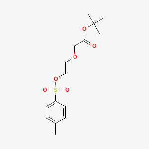 tert-Butyl 2-[2-(tosyloxy)ethoxy]acetate chemical structure (CAS 1643957-24-7)