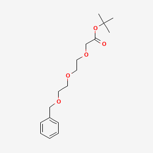 tert-Butyl 2-(2-(2-(benzyloxy)ethoxy)ethoxy)acetate chemical structure (CAS 1643957-26-9)
