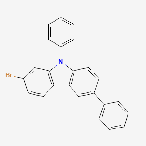 2-Bromo-6,9-diphenyl-9H-carbazole chemical structure (CAS 1644466-58-9)