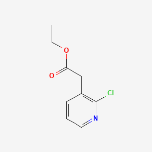 Ethyl 2-(2-chloropyridin-3-yl)acetate chemical structure (CAS 164464-60-2)