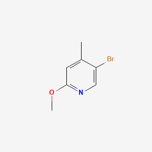 5-Bromo-2-methoxy-4-methylpyridine chemical structure (CAS 164513-39-7)