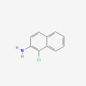1-Chloronaphthalen-2-amine chemical structure (CAS 16452-11-2)
