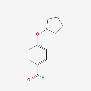 4-(Cyclopentyloxy)benzaldehyde chemical structure (CAS 164520-98-3)