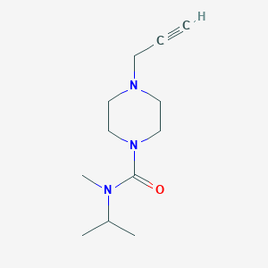 N-Isopropyl-N-methyl-4-(prop-2-yn-1-yl)piperazine-1-carboxamide chemical structure (CAS 1645423-12-6)