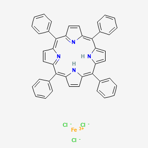 21H,23H-Porphine, 5,10,15,20-tetraphenyl-, iron complex chemical structure (CAS 16456-81-8)