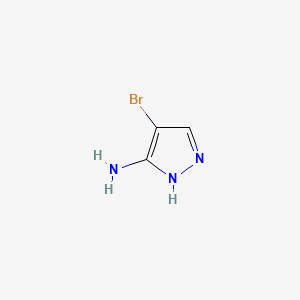 4-Bromo-1H-pyrazol-3-amine chemical structure (CAS 16461-94-2)