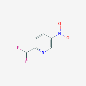2-(Difluoromethyl)-5-nitropyridine chemical structure (CAS 1646152-46-6)