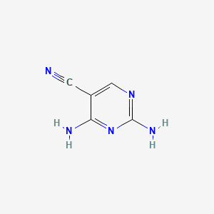 2,4-Diaminopyrimidine-5-carbonitrile chemical structure (CAS 16462-27-4)