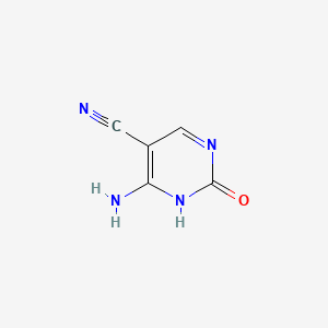 4-Amino-2-hydroxypyrimidine-5-carbonitrile chemical structure (CAS 16462-28-5)