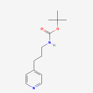 tert-Butyl (3-(pyridin-4-yl)propyl)carbamate chemical structure (CAS 164648-58-2)