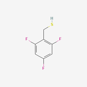 (2,4,6-Trifluorophenyl)methanethiol chemical structure (CAS 1646537-18-9)