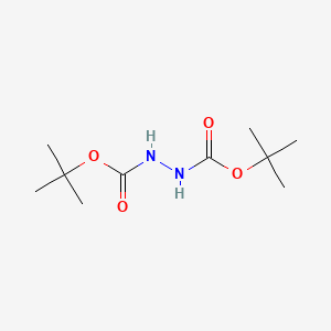 Di-tert-butyl hydrazine-1,2-dicarboxylate chemical structure (CAS 16466-61-8)