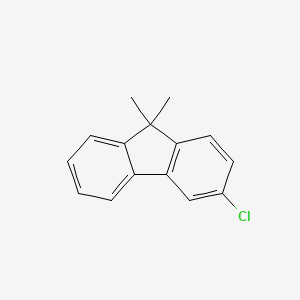 3-Chloro-9,9-dimethyl-9H-fluorene chemical structure (CAS 1647103-11-4)
