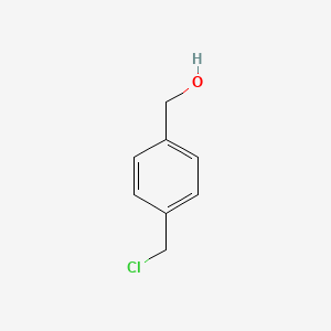 (4-(Chloromethyl)phenyl)methanol chemical structure (CAS 16473-35-1)