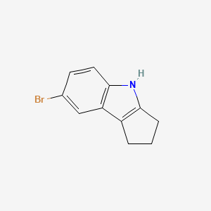 7-Bromo-1,2,3,4-tetrahydrocyclopenta[b]indole chemical structure (CAS 164736-47-4)