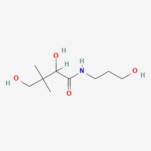 2,4-Dihydroxy-N-(3-hydroxypropyl)-3,3-dimethylbutanamide chemical structure (CAS 16485-10-2)
