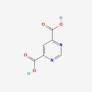 Pyrimidine-4,6-dicarboxylic acid chemical structure (CAS 16490-02-1)