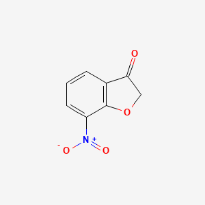 7-Nitrobenzofuran-3(2H)-one chemical structure (CAS 164915-57-5)