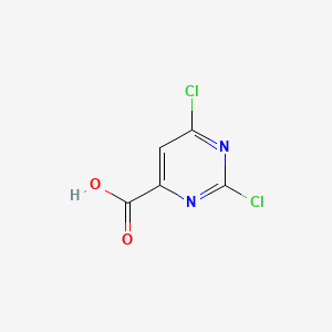 2,6-Dichloropyrimidine-4-carboxylic acid chemical structure (CAS 16492-28-7)