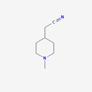 (1-Methylpiperidin-4-yl)acetonitrile chemical structure (CAS 164926-88-9)