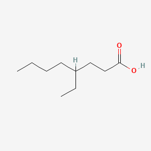 4-Ethyloctanoic acid chemical structure (CAS 16493-80-4)
