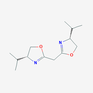 (4R,4'R)-2,2'-Methylenebis[4,5-dihydro-4-(1-methylethyl)oxazole] chemical structure (CAS 164976-63-0)