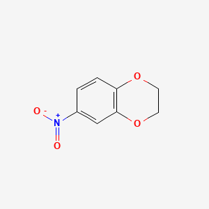 6-Nitro-2,3-dihydrobenzo[b][1,4]dioxine chemical structure (CAS 16498-20-7)