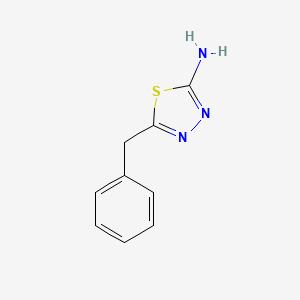 5-Benzyl-1,3,4-thiadiazol-2-amine chemical structure (CAS 16502-08-2)