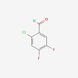 2-Chloro-4,5-difluorobenzaldehyde chemical structure (CAS 165047-23-4)