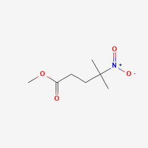 Methyl 4-methyl-4-nitropentanoate chemical structure (CAS 16507-02-1)
