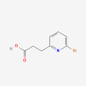 3-(6-Bromopyridin-2-yl)propanoic acid chemical structure (CAS 165105-40-8)