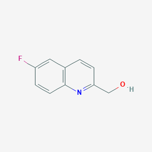 (6-Fluoroquinolin-2-yl)methanol chemical structure (CAS 165111-37-5)