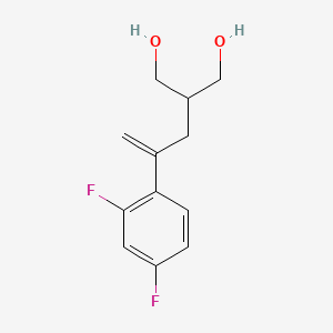 2-(2-(2,4-Difluorophenyl)allyl)propane-1,3-diol chemical structure (CAS 165115-73-1)