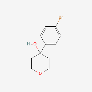 4-(4-Bromophenyl)tetrahydropyran-4-ol chemical structure (CAS 165119-46-0)