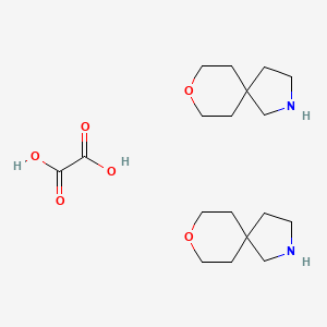8-Oxa-2-azaspiro[4.5]decane oxalate(2:1) chemical structure (CAS 1651840-84-4)