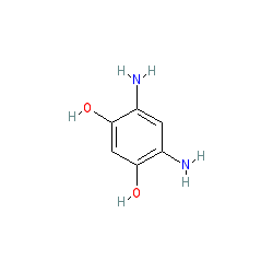 4,6-Diaminobenzene-1,3-diol dihydrochloride chemical structure (CAS 16523-31-2)