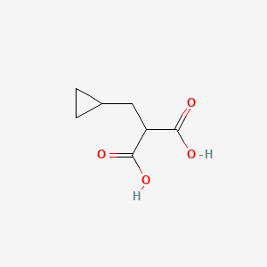 2-(Cyclopropylmethyl)propanedioic acid chemical structure (CAS 165319-63-1)