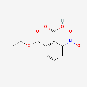 2-(Ethoxycarbonyl)-6-nitrobenzoic acid chemical structure (CAS 16533-45-2)