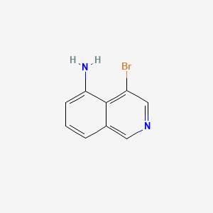 4-Bromoisoquinolin-5-amine chemical structure (CAS 16552-65-1)