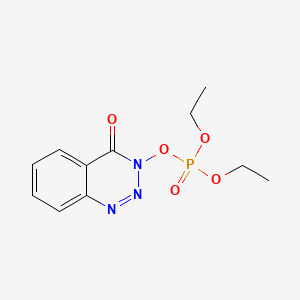 Diethyl (4-oxobenzo[d][1,2,3]triazin-3(4H)-yl) phosphate chemical structure (CAS 165534-43-0)