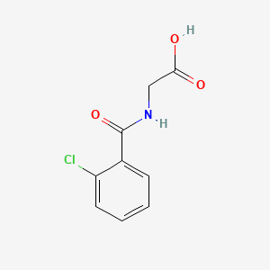 2-(2-Chlorobenzamido)acetic acid chemical structure (CAS 16555-60-5)