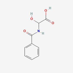 2-Benzamido-2-hydroxyacetic acid chemical structure (CAS 16555-77-4)
