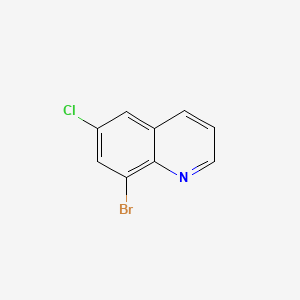 8-Bromo-6-chloroquinoline chemical structure (CAS 16567-11-6)